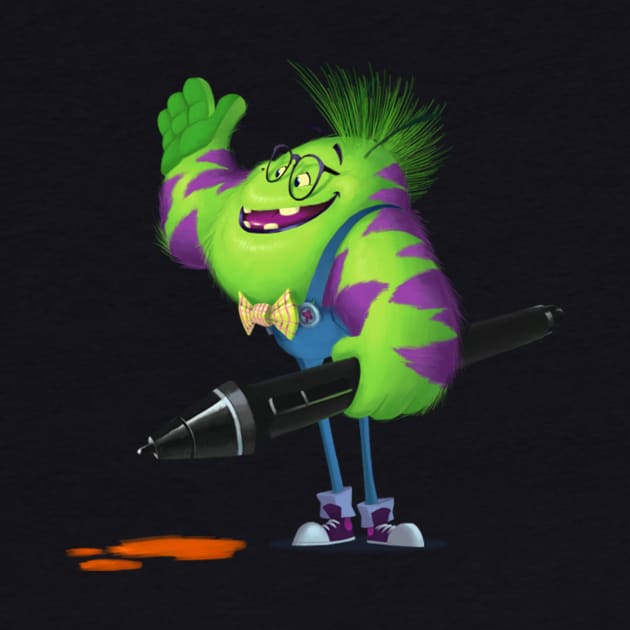 "Ike" The Brush Monster 02 by niklaskandersen